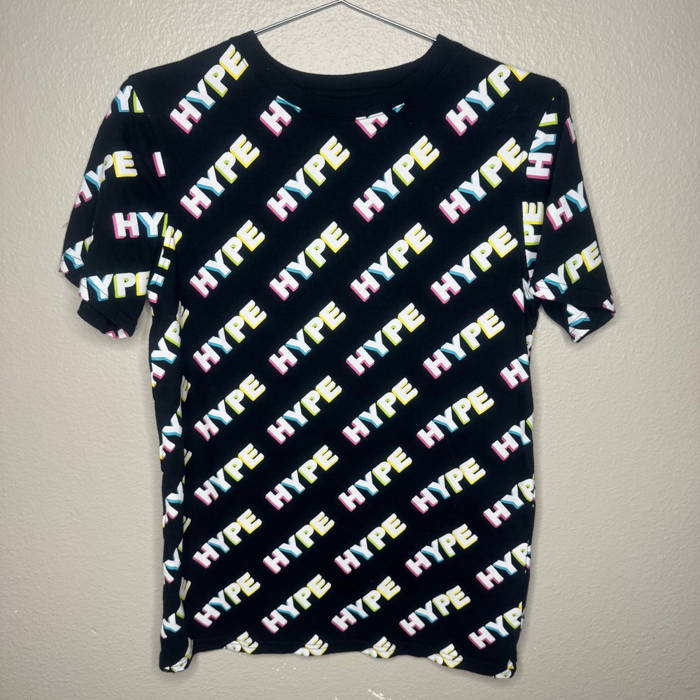 Five By Five Master Piece Kids T Shirt Graphic Print Hype Black Size L